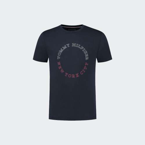TSHIRT TOMMY HILFIGER MONOTYPE ROUNDLE DESERT SKY