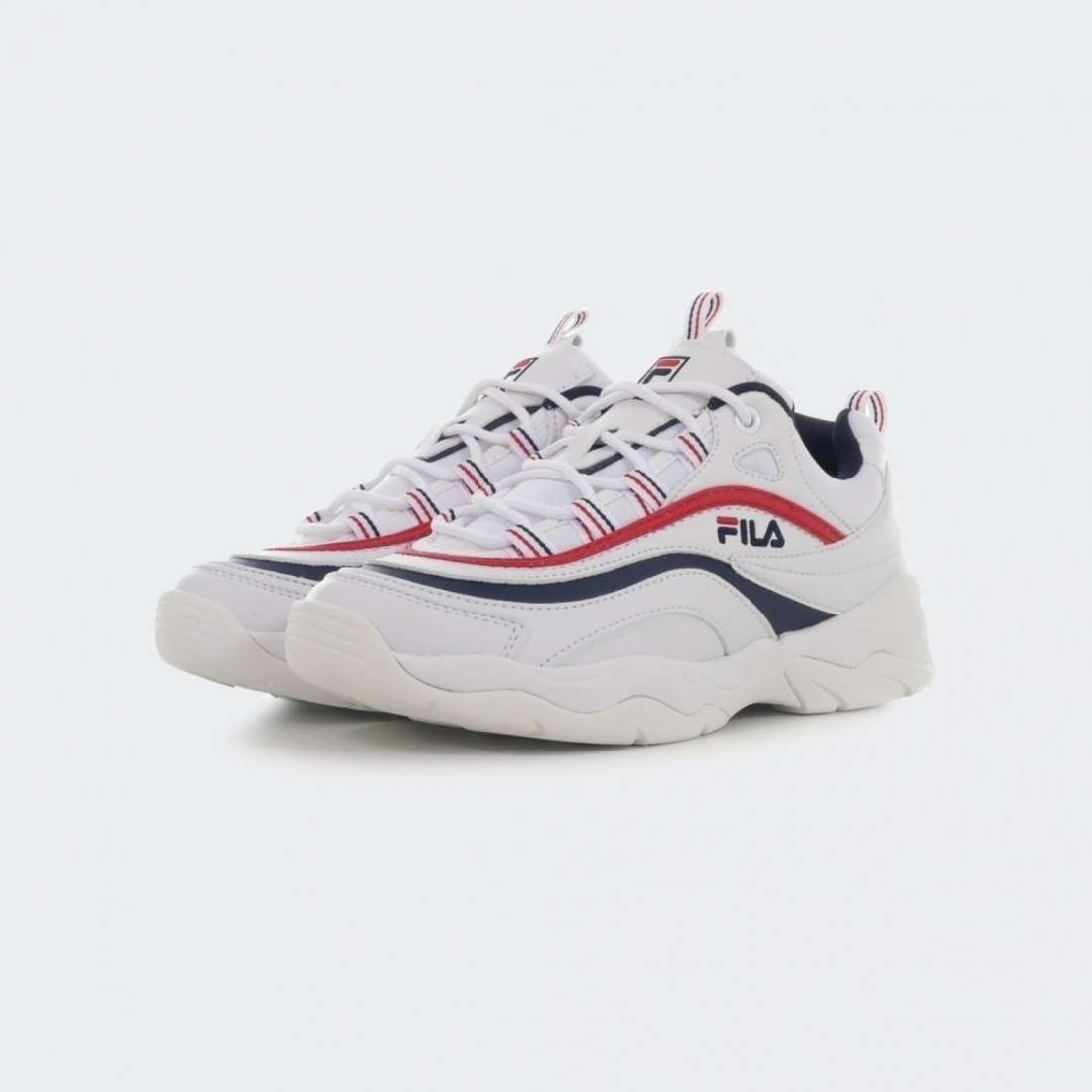 FILA RAY LOW WHITE/NAVY/RED