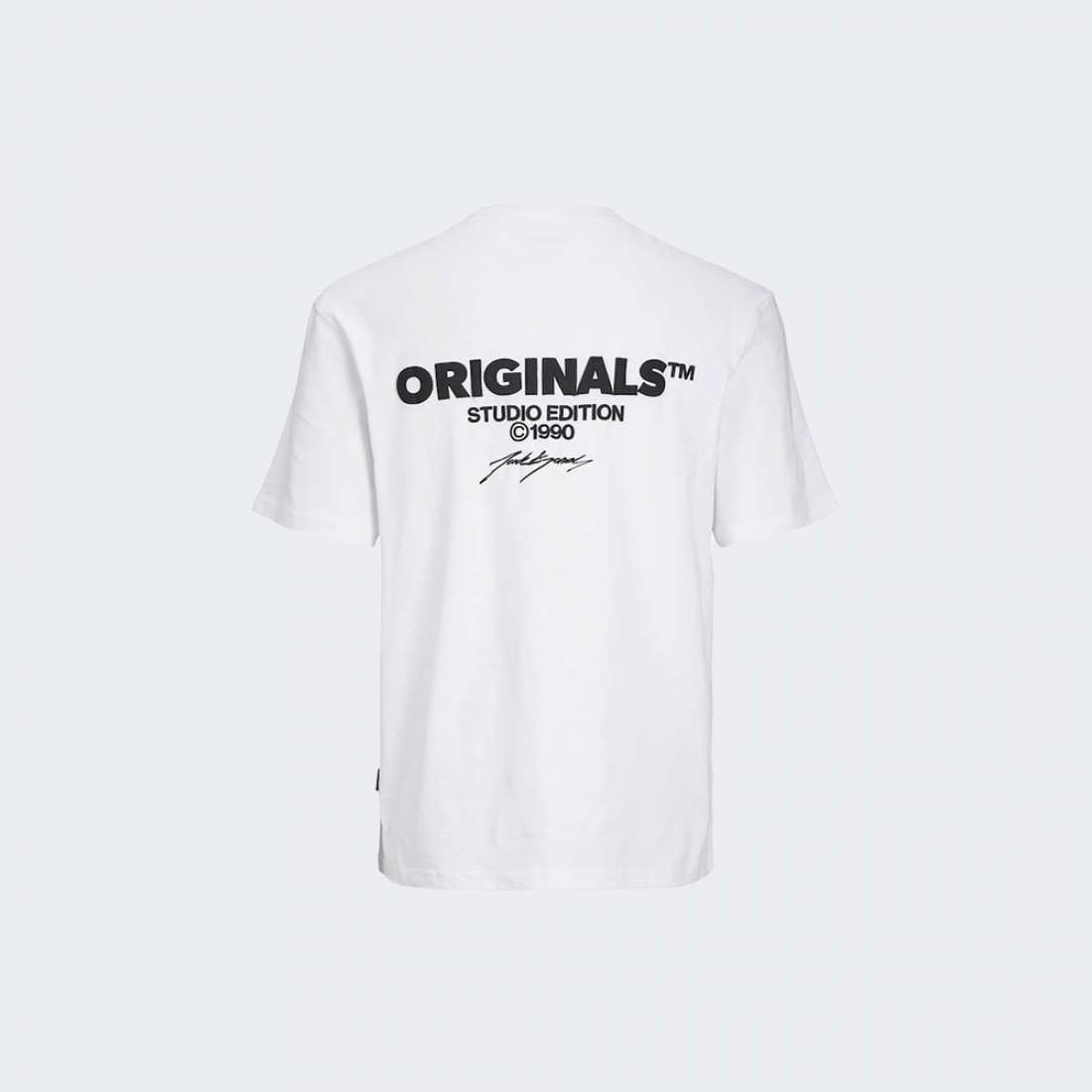 TSHIRT JACK & JONES JORBORA BRANDING BRIGHT WHITE