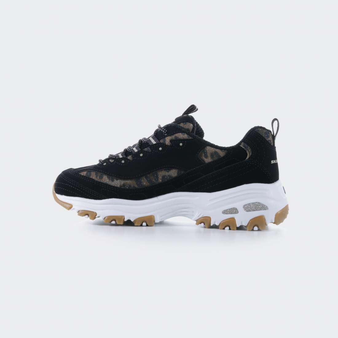 SKECHERS D.LITES 3.0 BLACK/LEOPARD