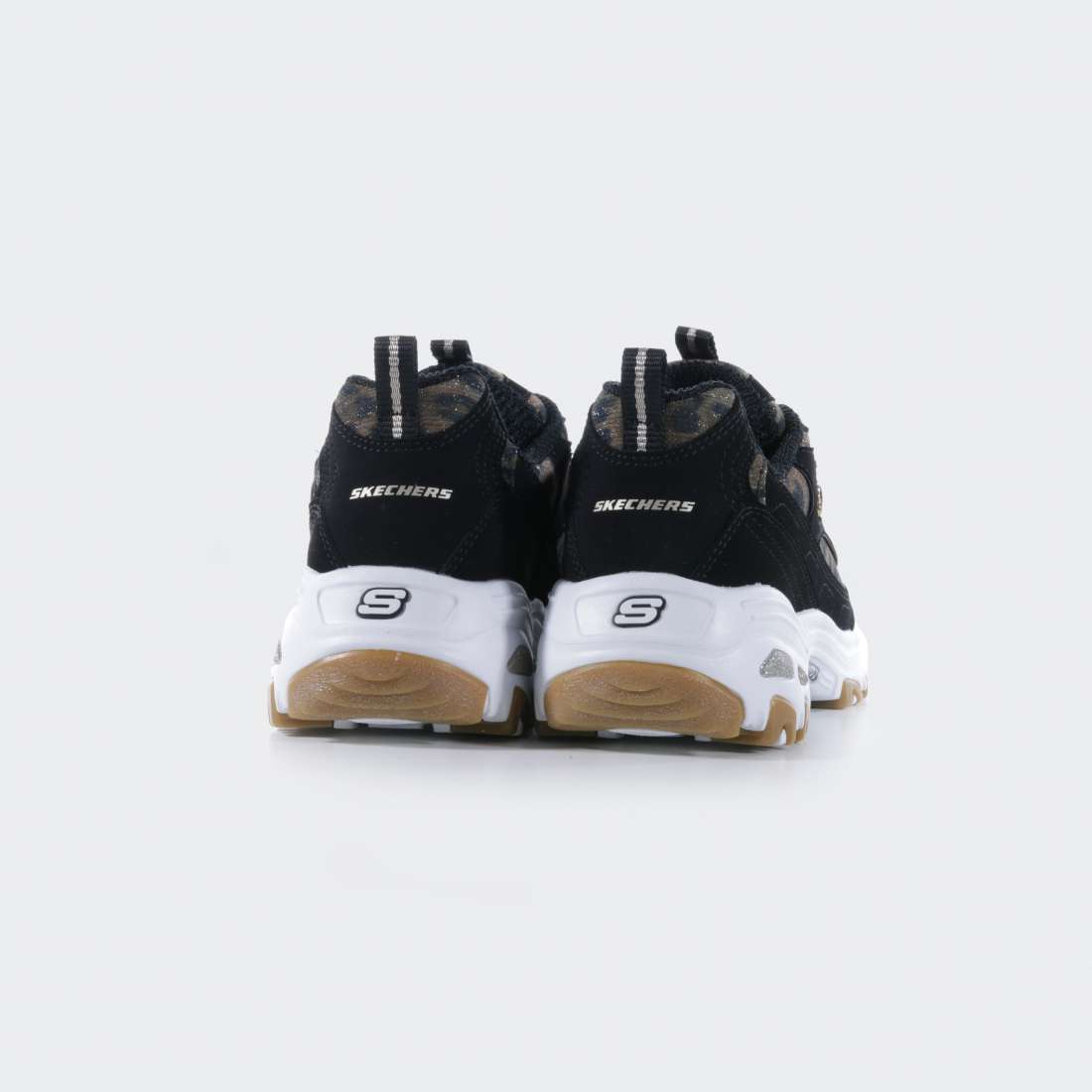 SKECHERS D.LITES 3.0 BLACK/LEOPARD