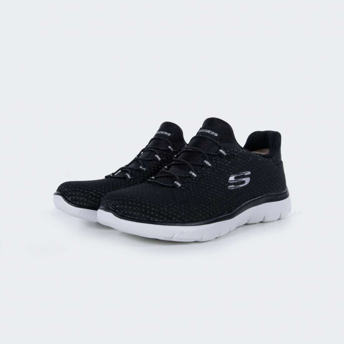 SKECHERS BRIGHT BEZEL BLACK/SILVER