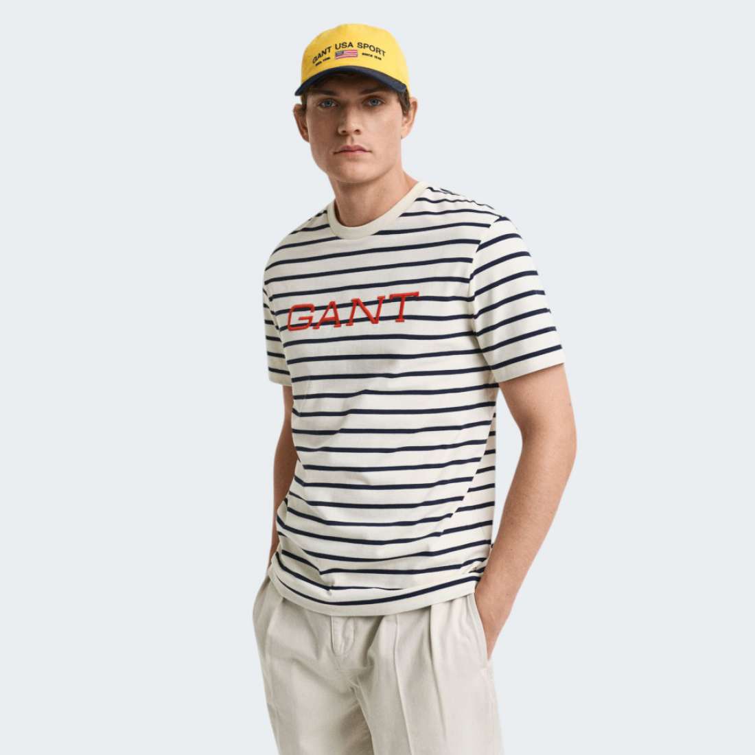 TSHIRT GANT GRAPHIC STRIPED 130