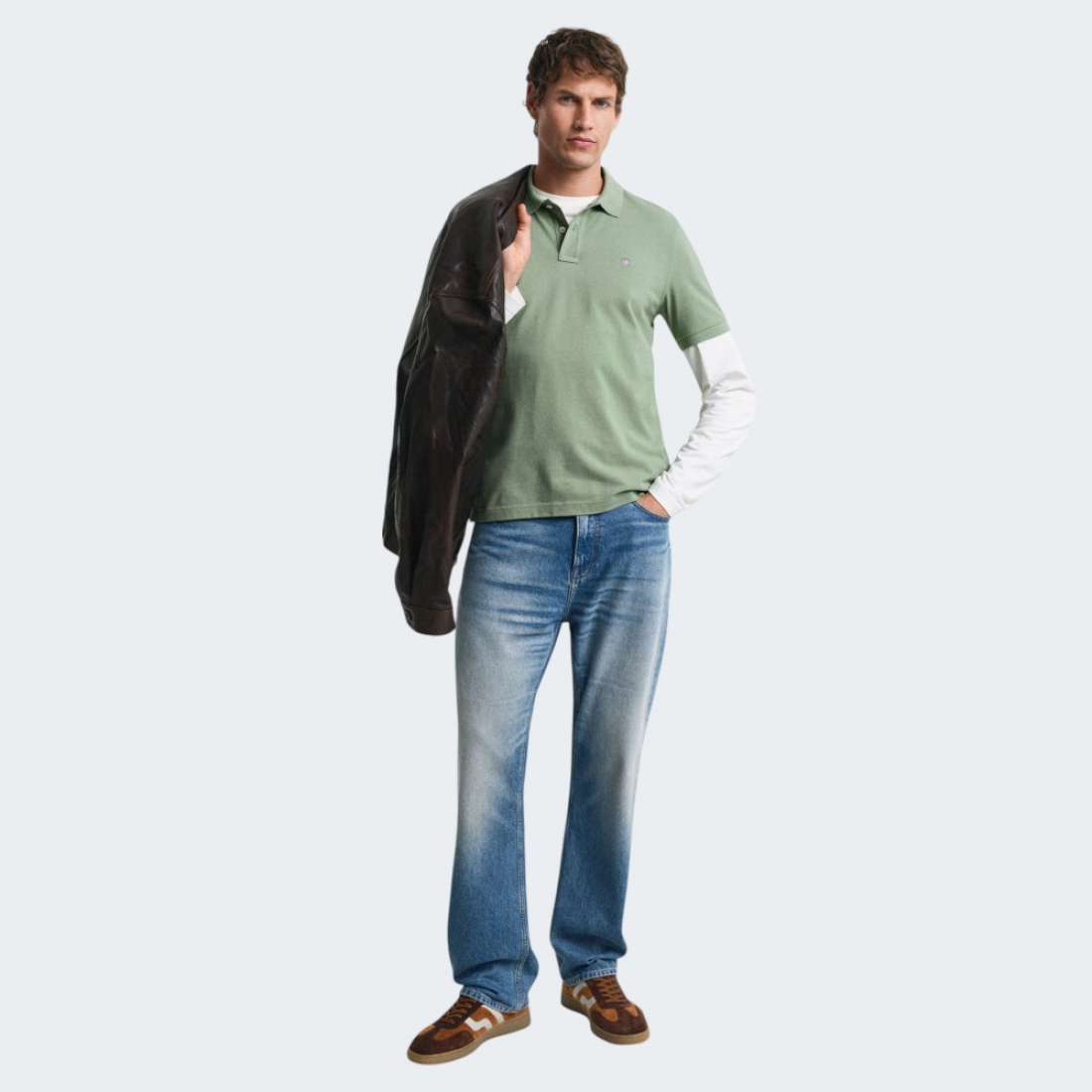 POLO GANT REG SHIELD 362