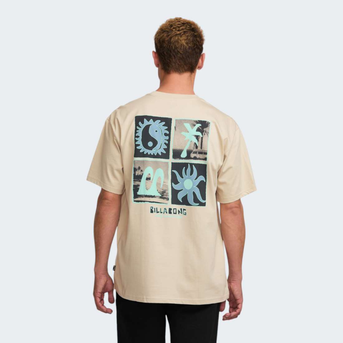 TSHIRT BILLABONG TWIN PEAKS BLEACHED SAND