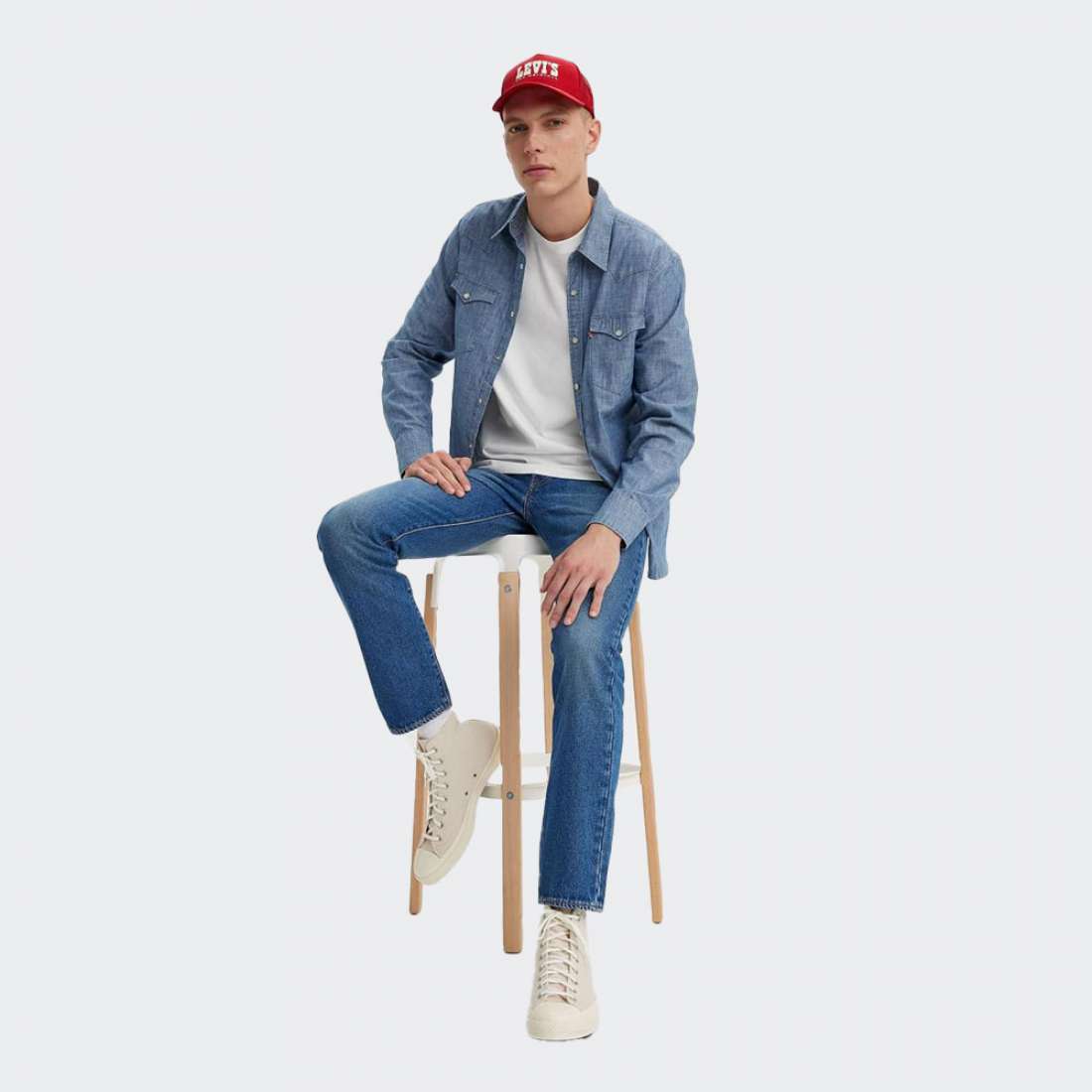 CALÇAS LEVIS 501 SLIM TAPER GHOSTRIDE