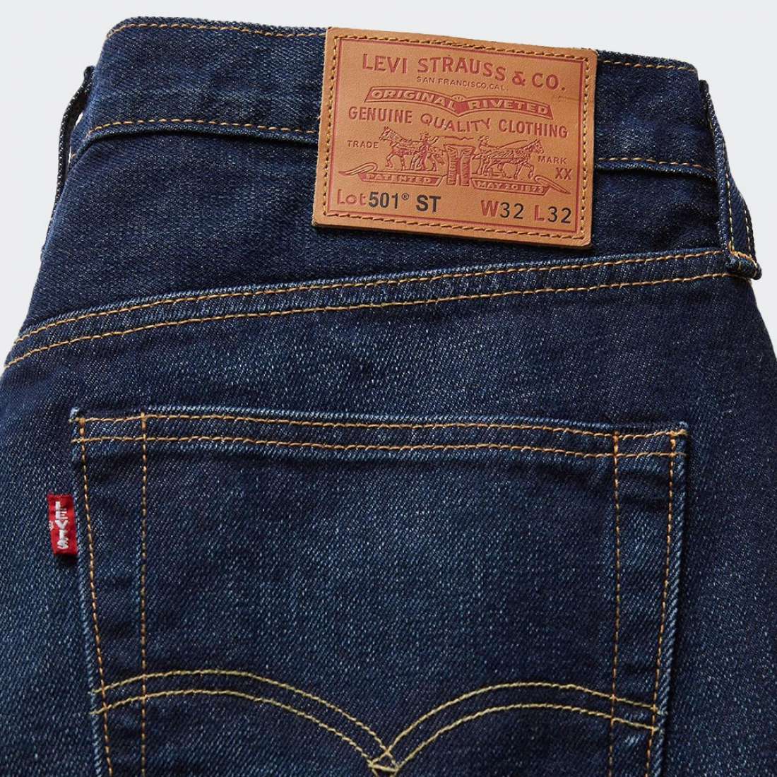 CALÇAS LEVIS 501 SLIM TAPER RUNAWAY TRAIN/BLUE