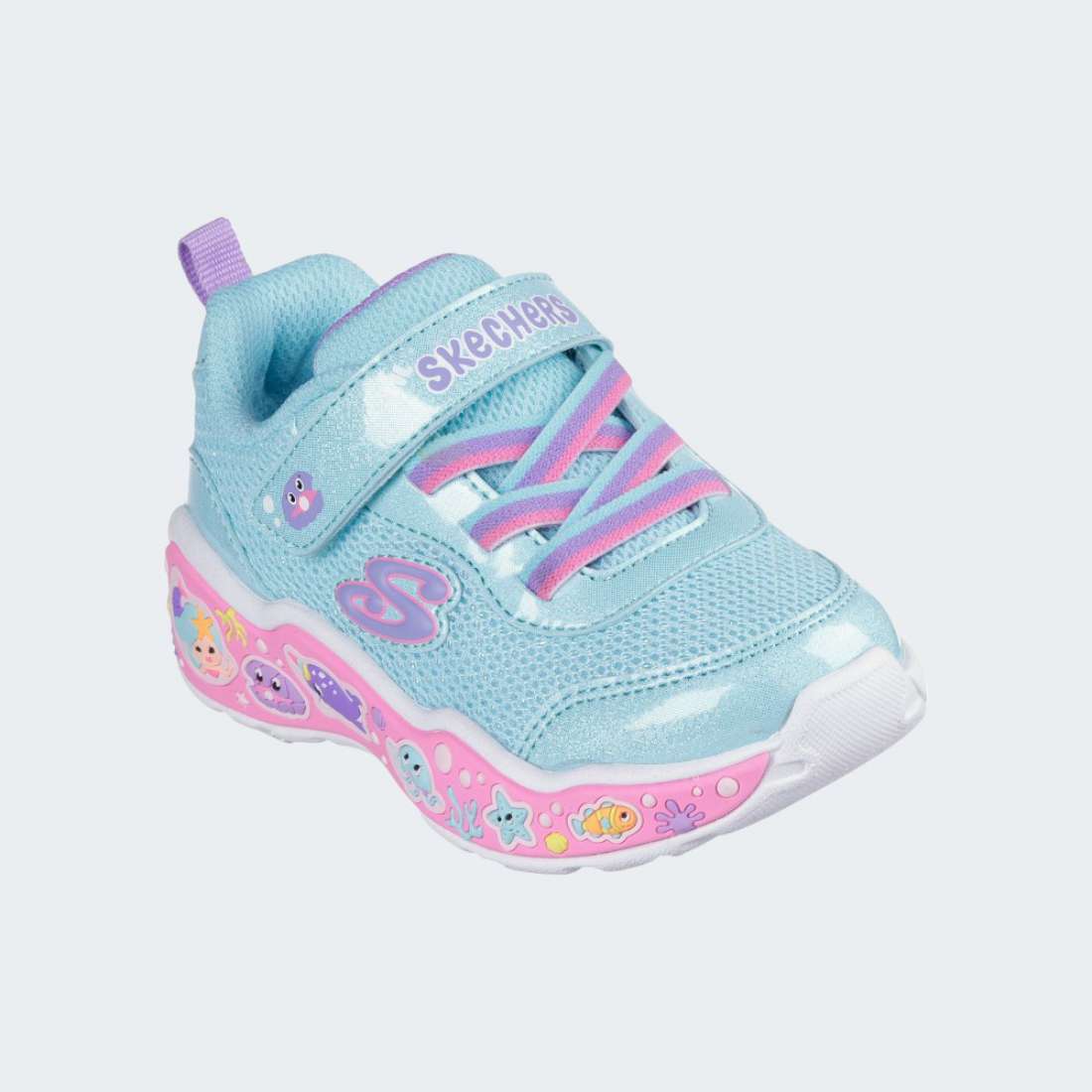 SKECHERS PLAY SCENE FUN SQUAD TURQUOISE/MULTI