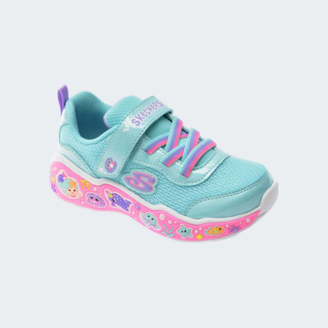 SKECHERS PLAY SCENE FUN SQUAD TURQUOISE/MULTI