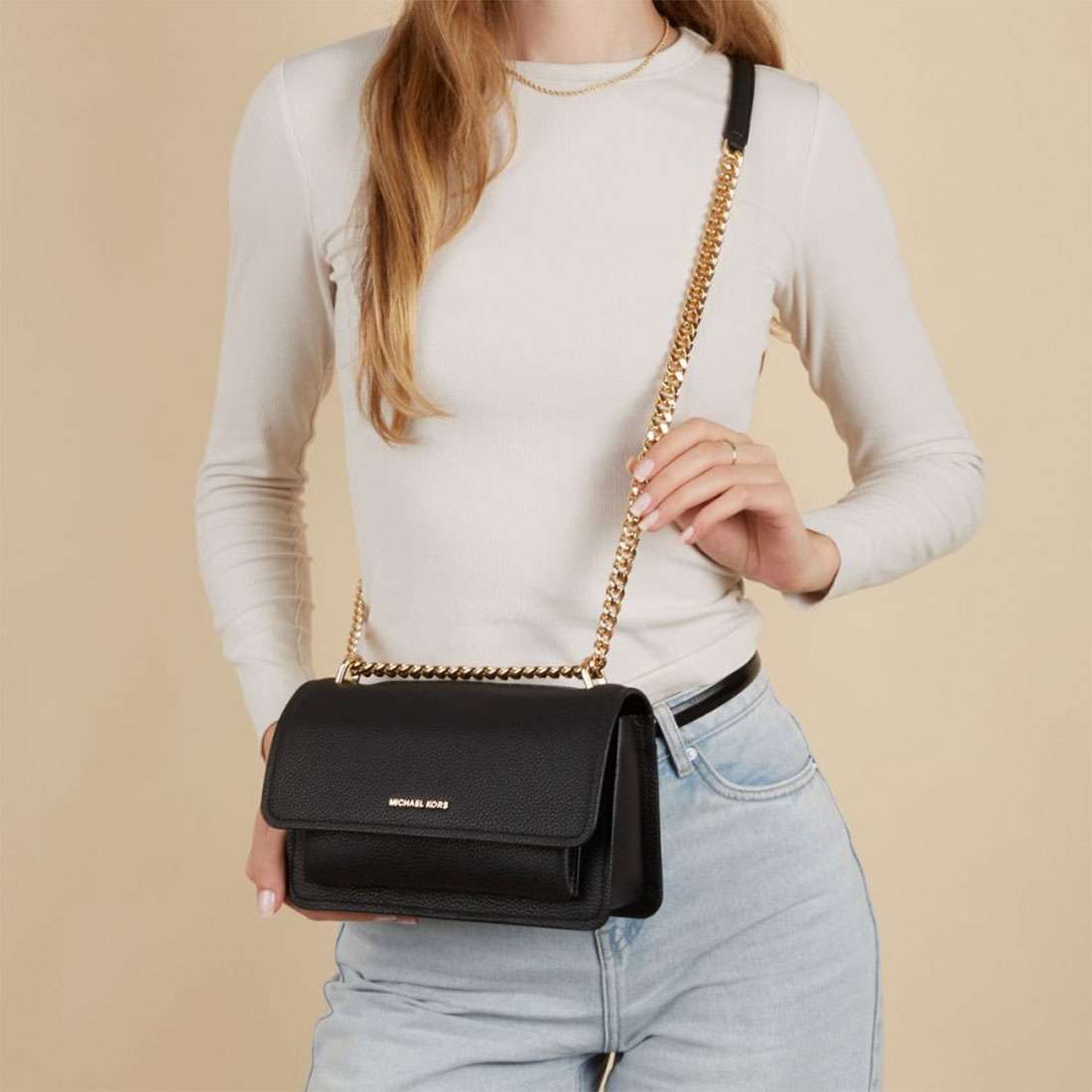 MALA MICHAEL KORS LG SHOULDER BLACK