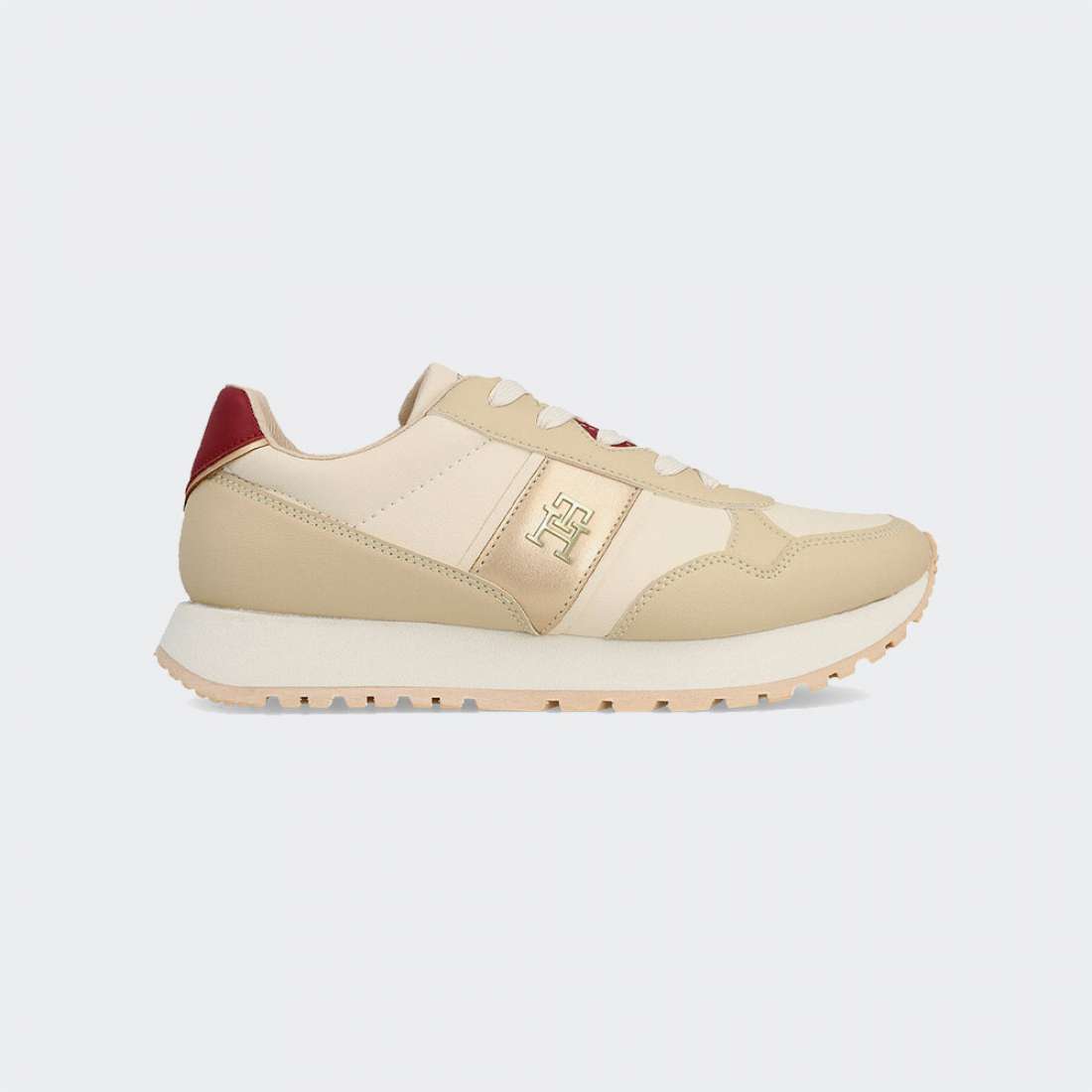 TOMMY HILFIGER LOW CUT BEIGE/OFF WHITE