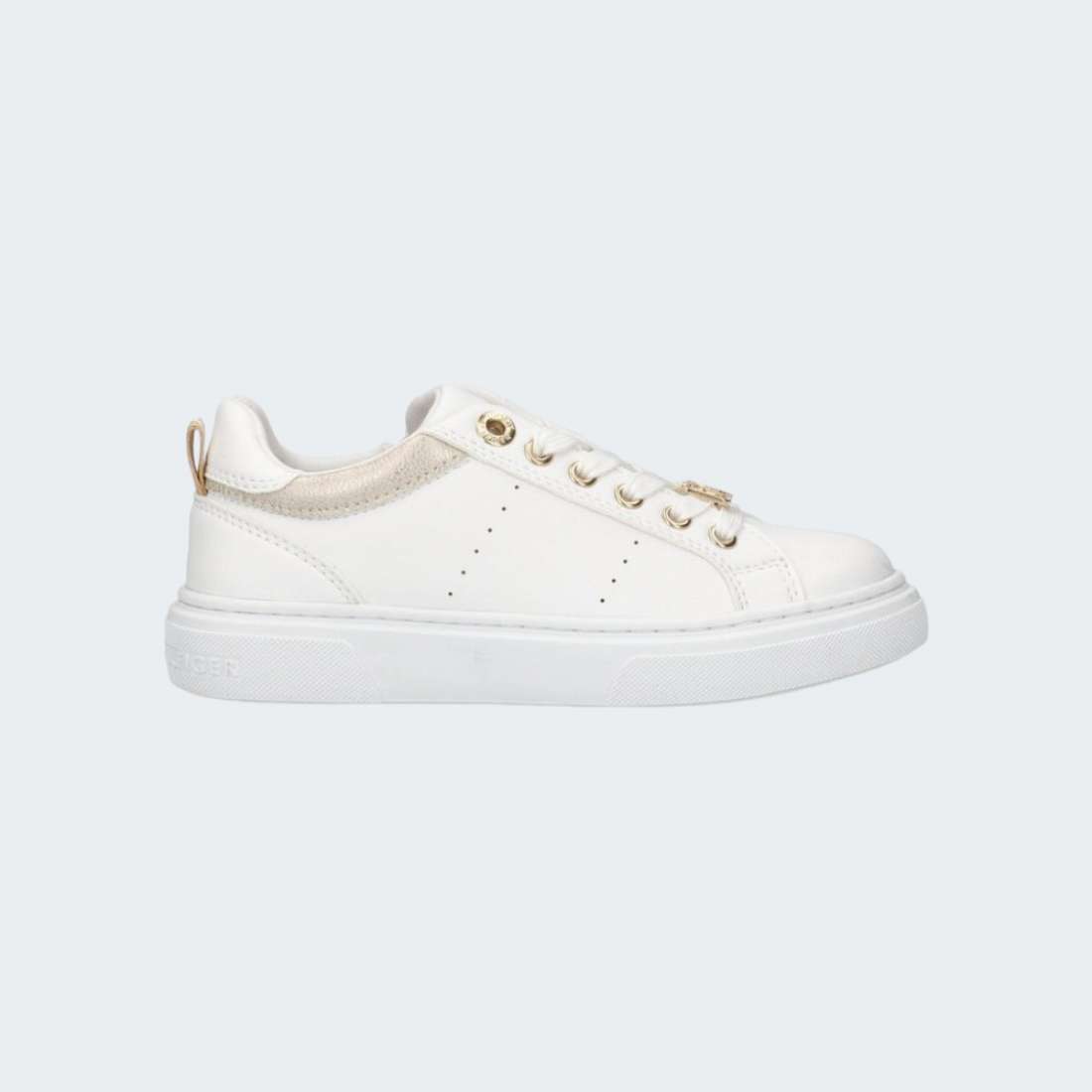 TOMMY HILFIGER LOW CUT WHITE/PLATINUM