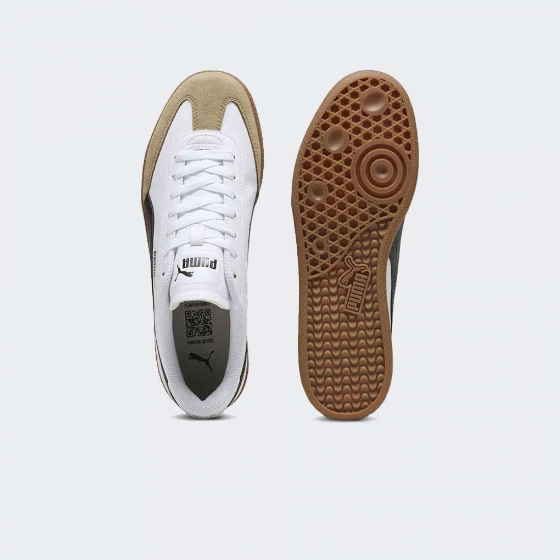 PUMA 9-T P WHITE/P BLACK/OAK BR