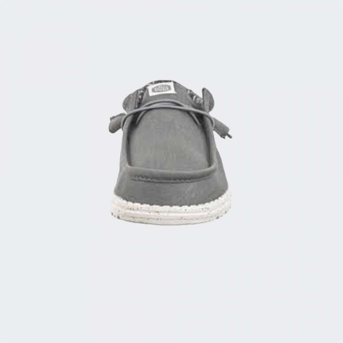 HEY DUDE WALLY CANVAS LIGHT GREY