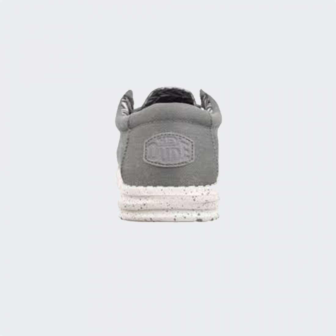 HEY DUDE WALLY CANVAS LIGHT GREY