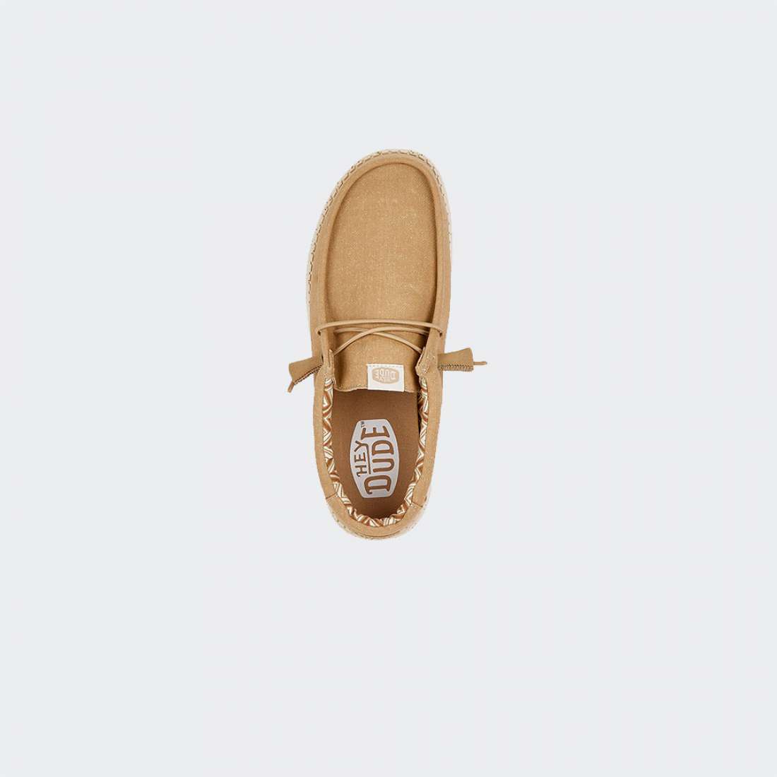 HEY DUDE WALLY CANVAS TAN