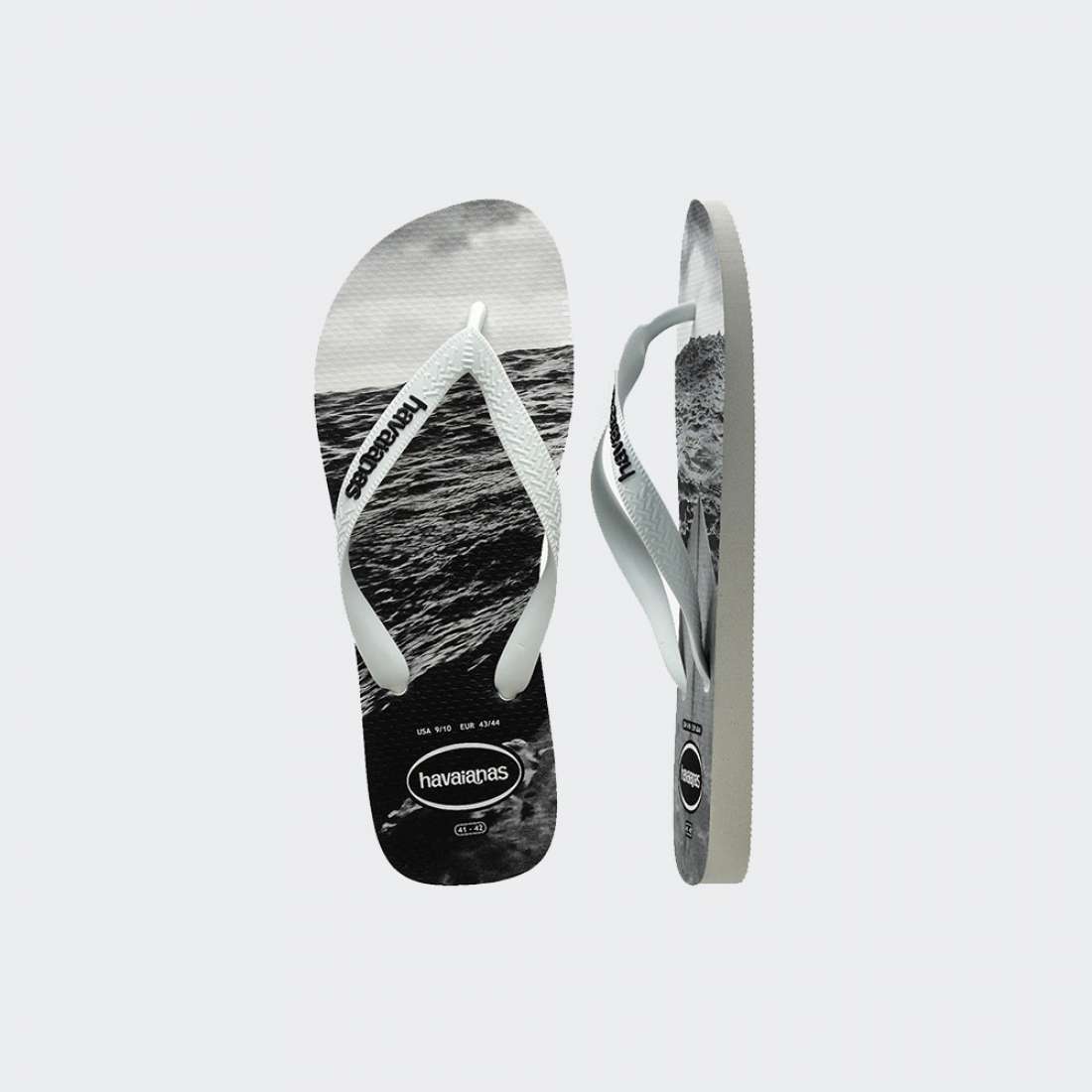 HAVAIANAS HYPE WHITE/WHITE/BLACK/GREY