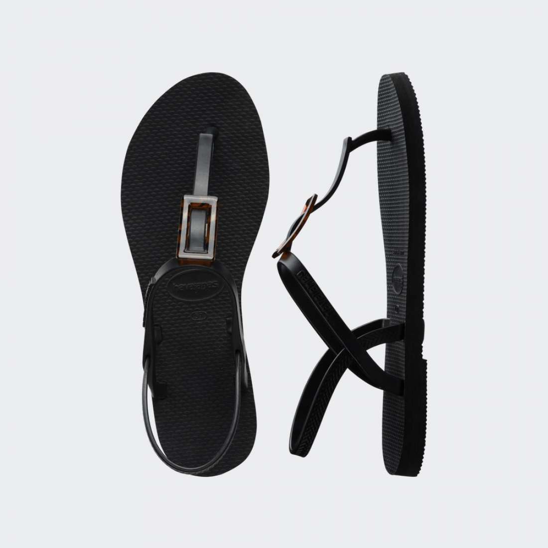 HAVAIANAS YOU PARTY BUCLE TURTLE BLACK