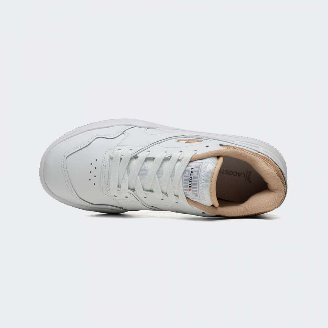 LACOSTE LINESHOT W WHT/LT BRW