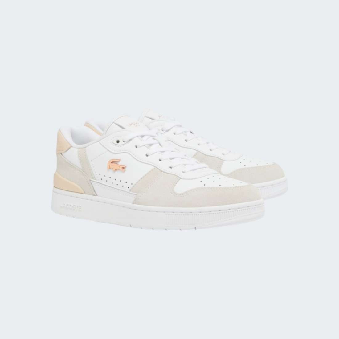 LACOSTE W T-CLIP SNEAKERS BLUSH WHT/LT PNK