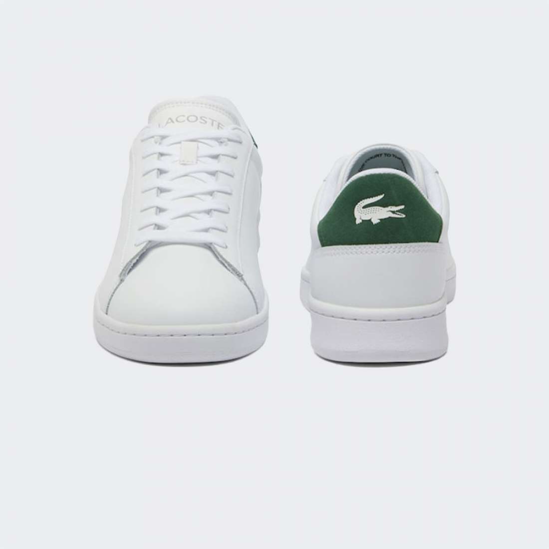 LACOSTE CARNABY PLATFORM WHT/DK GRN