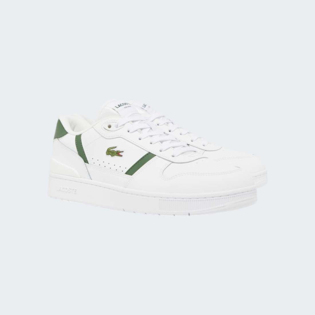 LACOSTE T-CLIP SET SNEAKERS WHT/DK GRN