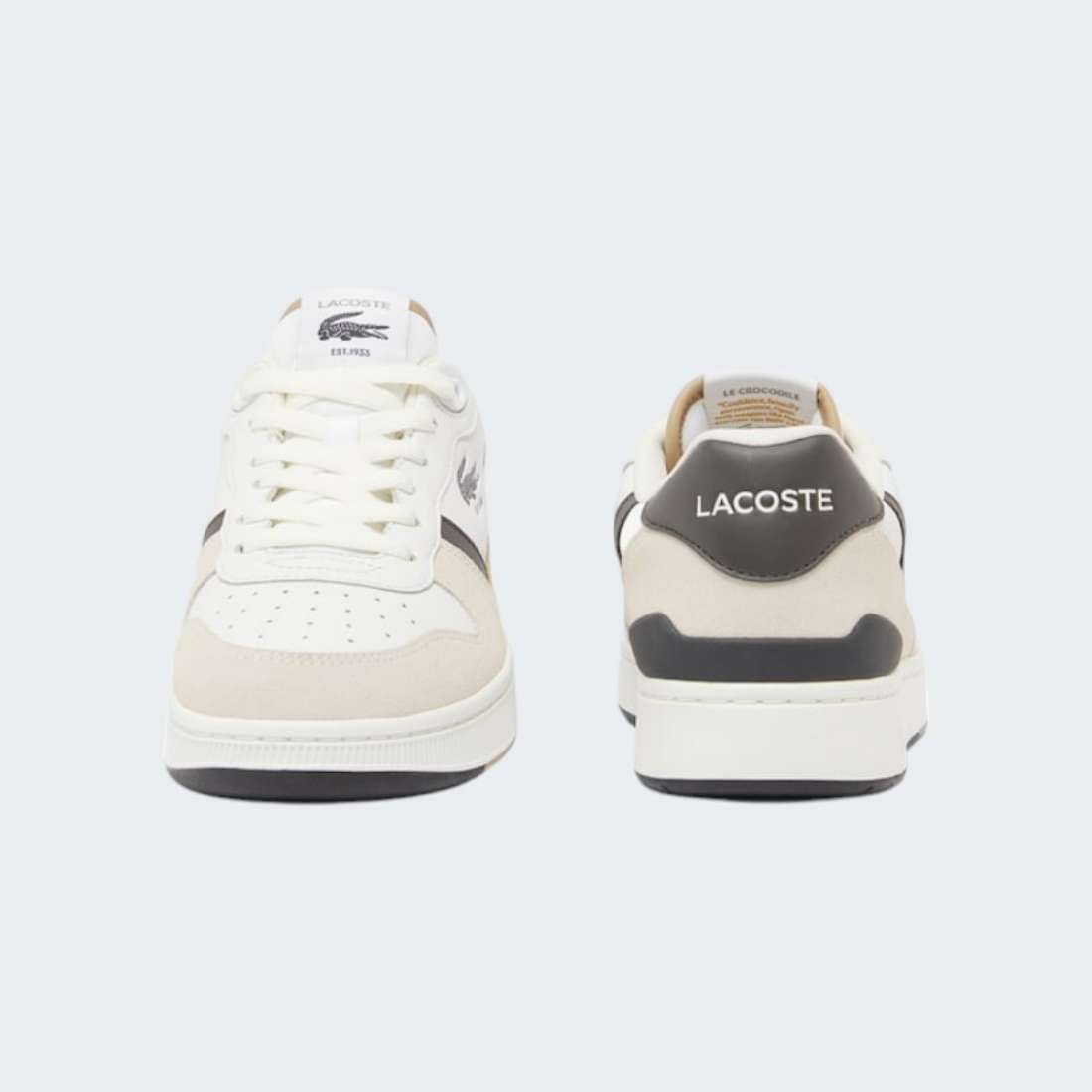 LACOSTE T-CLIP WHT/DK GRN