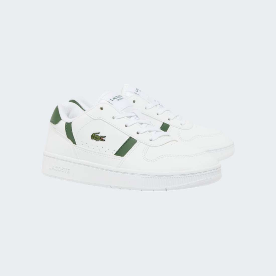 LACOSTE C T-CLIP WHT/ DK GRN