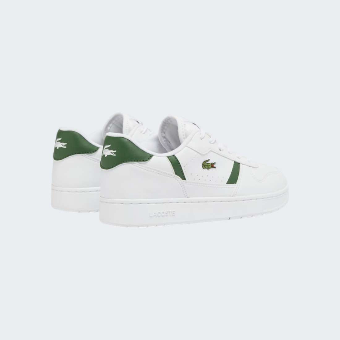 LACOSTE J T-CLIP WHT/ DK GRN