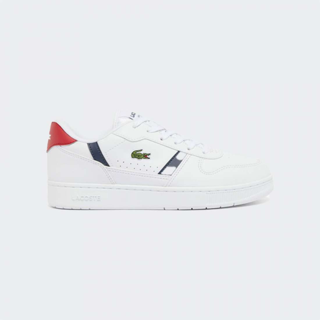 LACOSTE T-CLIP WHT/RED/NVY