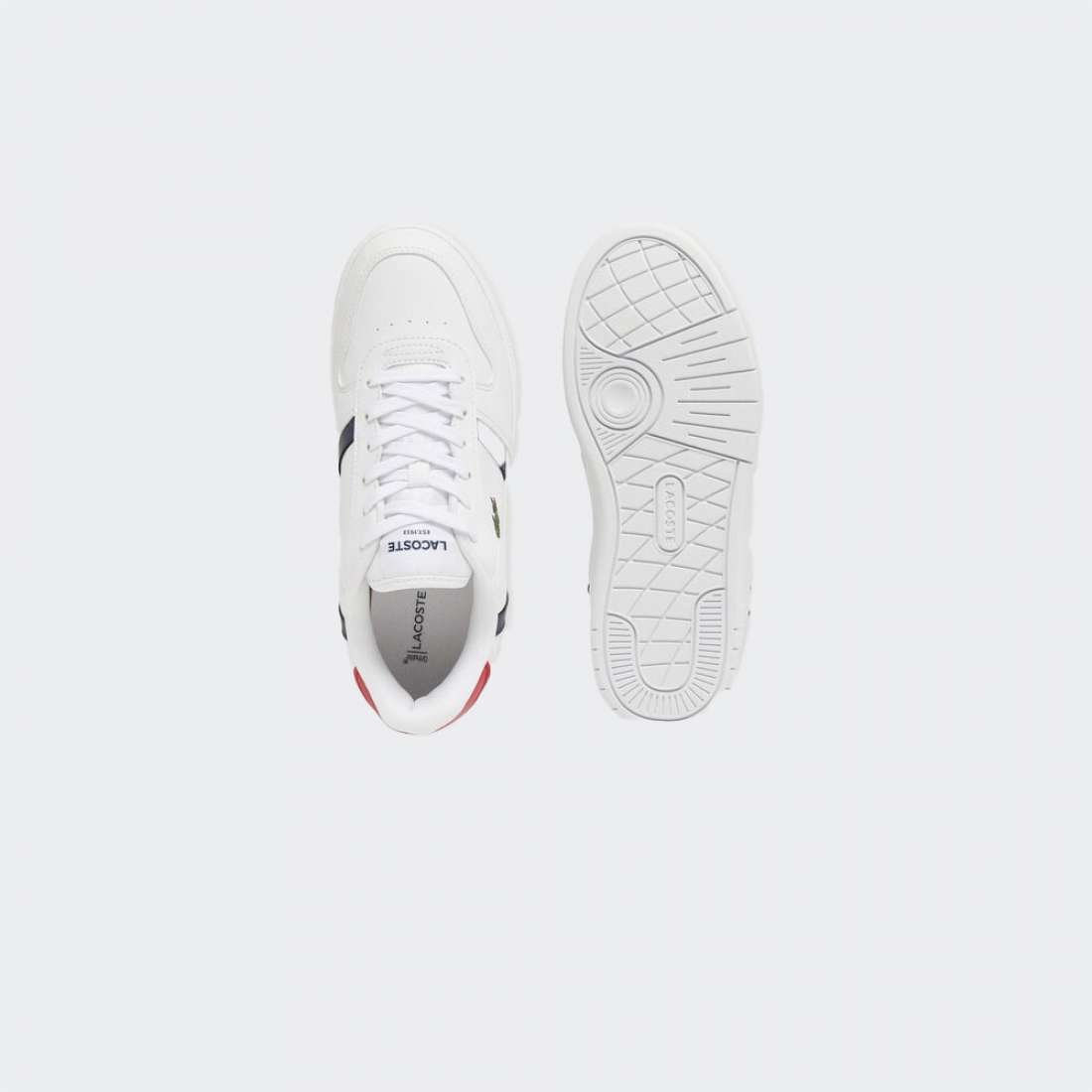 LACOSTE T-CLIP WHT/RED/NVY