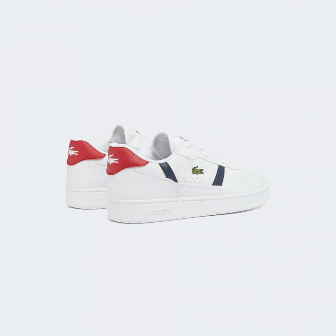 LACOSTE T-CLIP WHT/RED/NVY