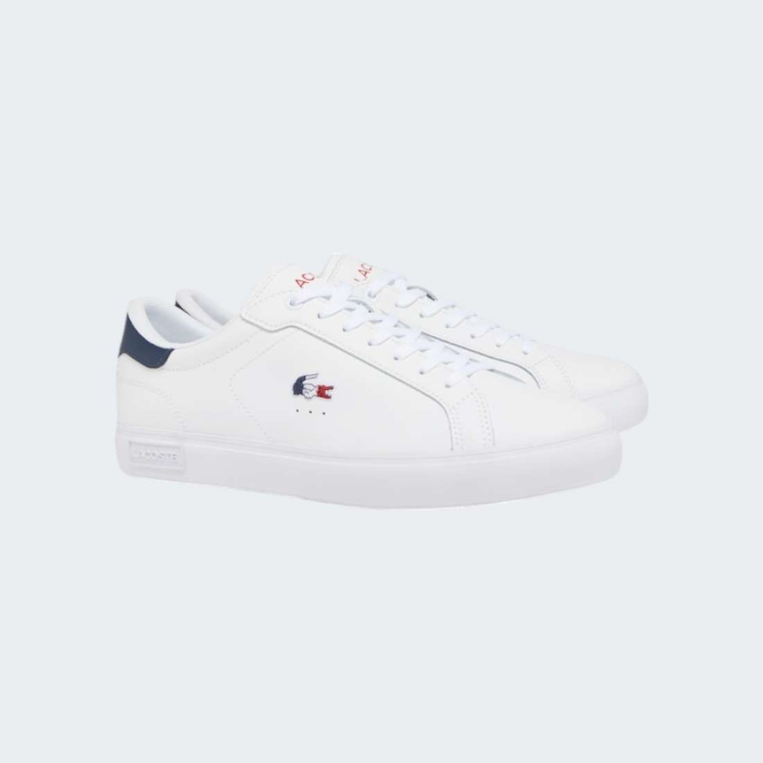 LACOSTE POWERCOURT WHT/NVY/RED