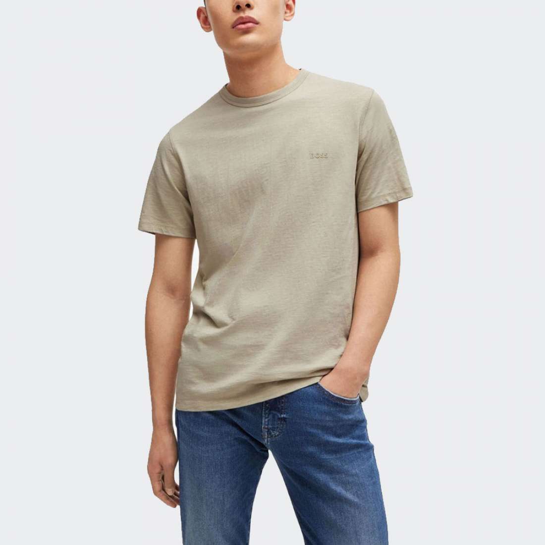 TSHIRT BOSS TEGOOD LIGHT BEIGE