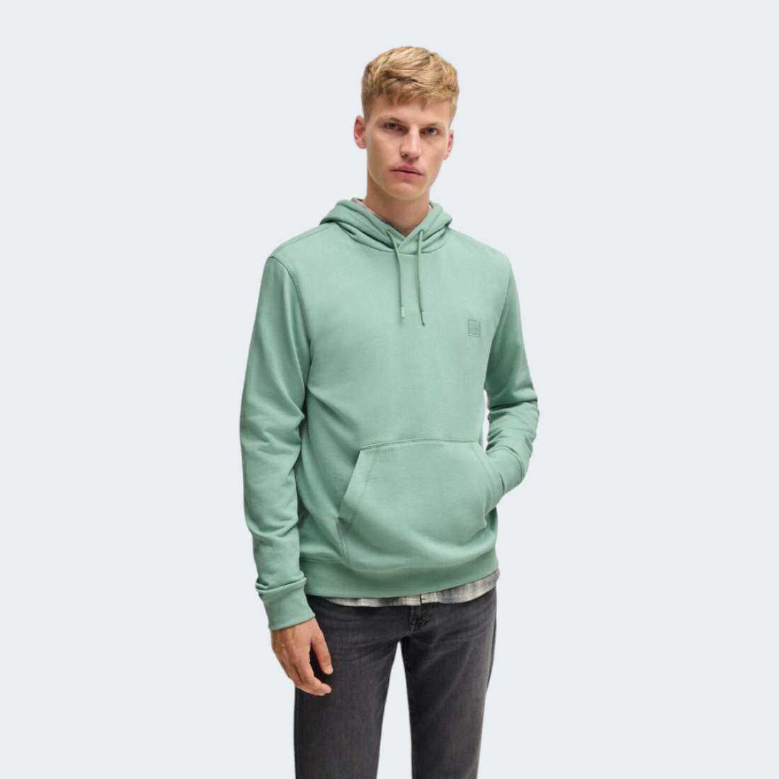 HOODIE BOSS WETALK OPEN GREEN