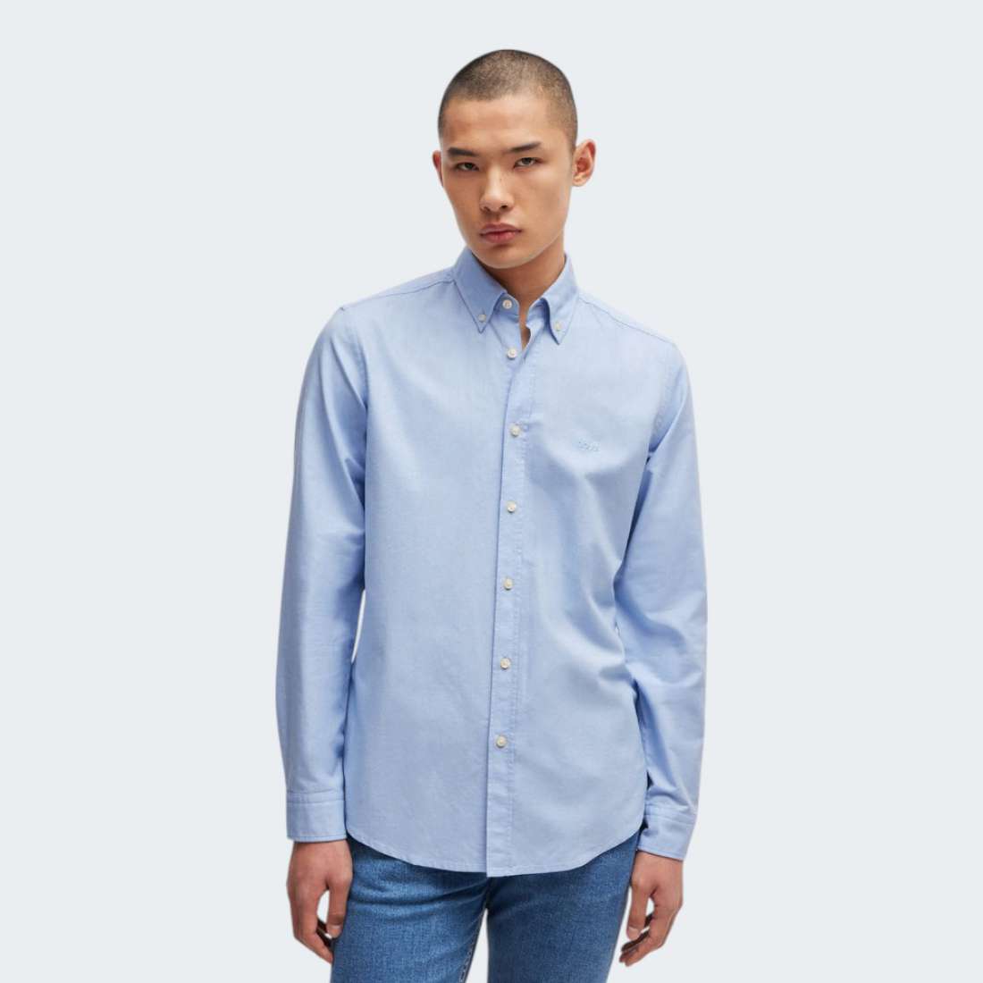 CAMISA BOSS RICKERT OPEN BLUE