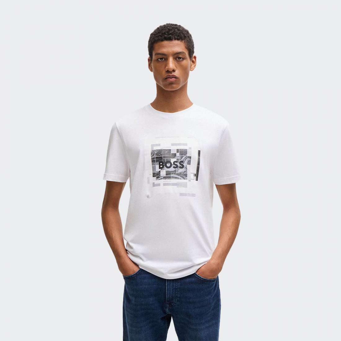 TSHIRT BOSS URBAN WHITE