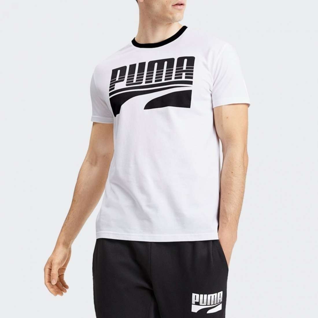 TSHIRT PUMA REBEL BOLD WHITE