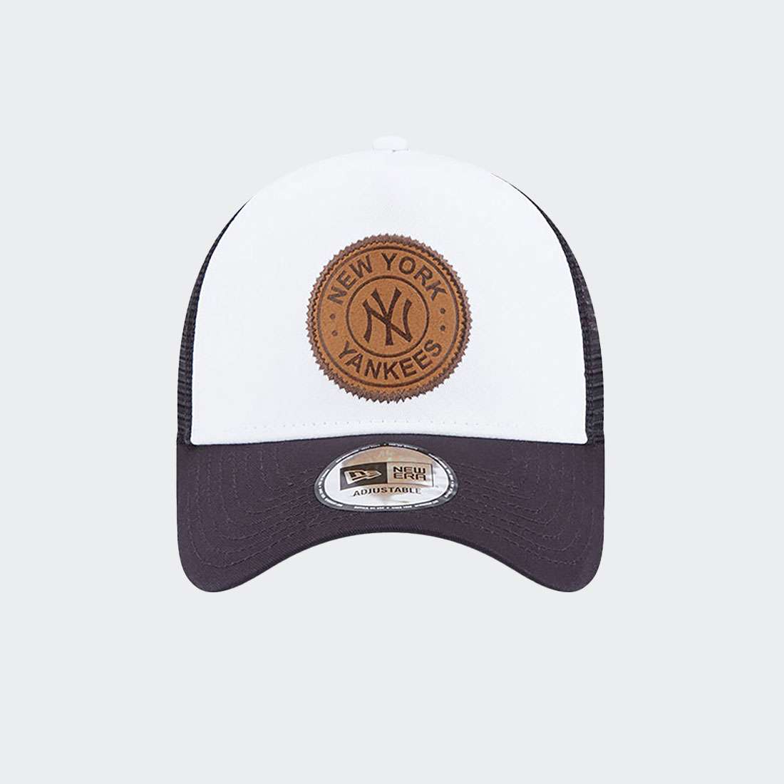 BONE NEW ERA NEW YORK YANKEES TEAM PATCH TRUCKER WHITE/BLACK