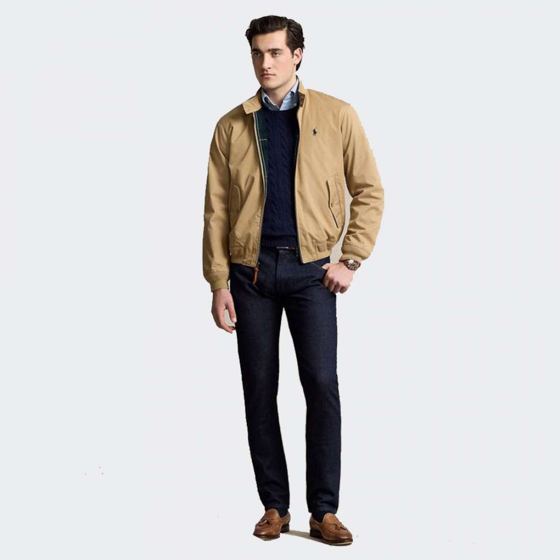 CASACO RALPH LAUREN TWILL CAFE/TAN