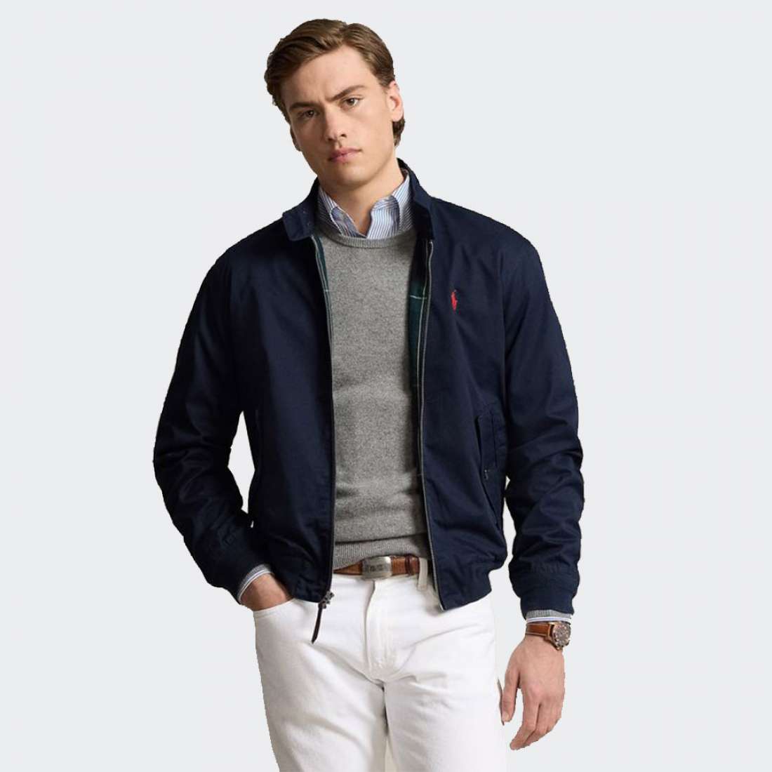 CASACO RALPH LAUREN TWILL COLL NAVY