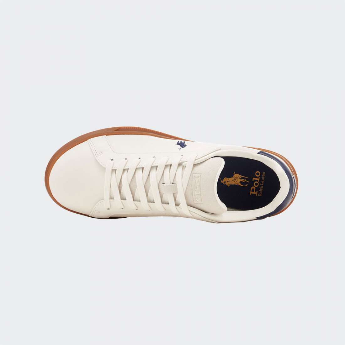 RALPH LAUREN HIGH TOP DECKWASH WHITE/NAVY