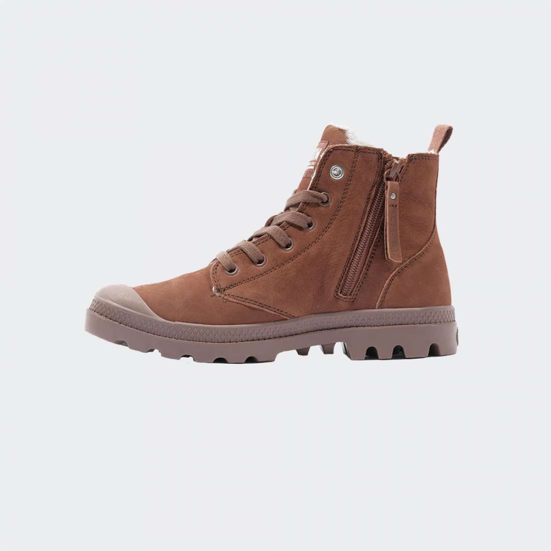 BOTAS PALLADIUM PAMPA HI ZIP PINE BARK/PINE BARK