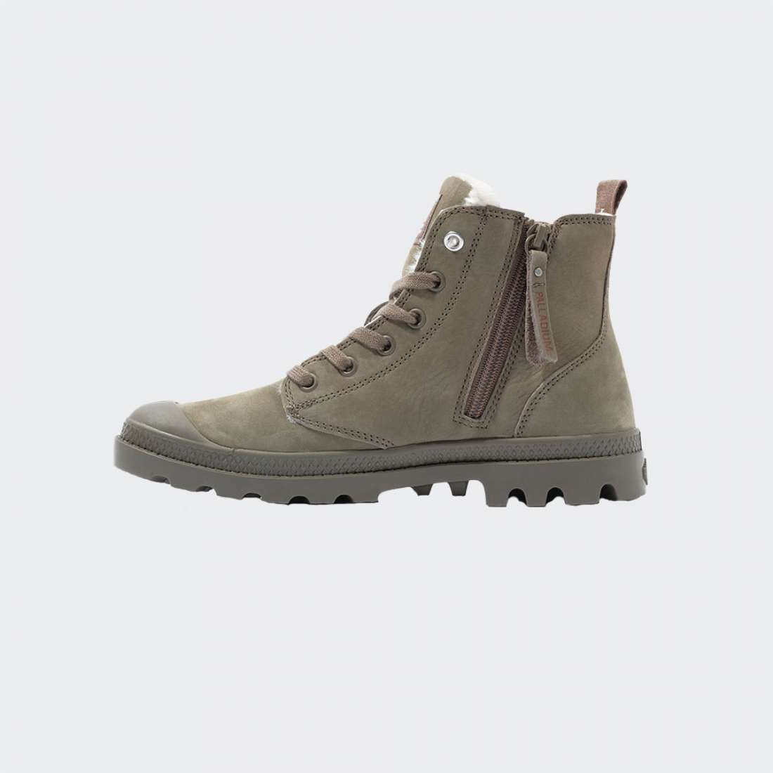 BOTAS PALLADIUM PAMPA HI ZIP DUSKY GREEN/DUSKY GREEN