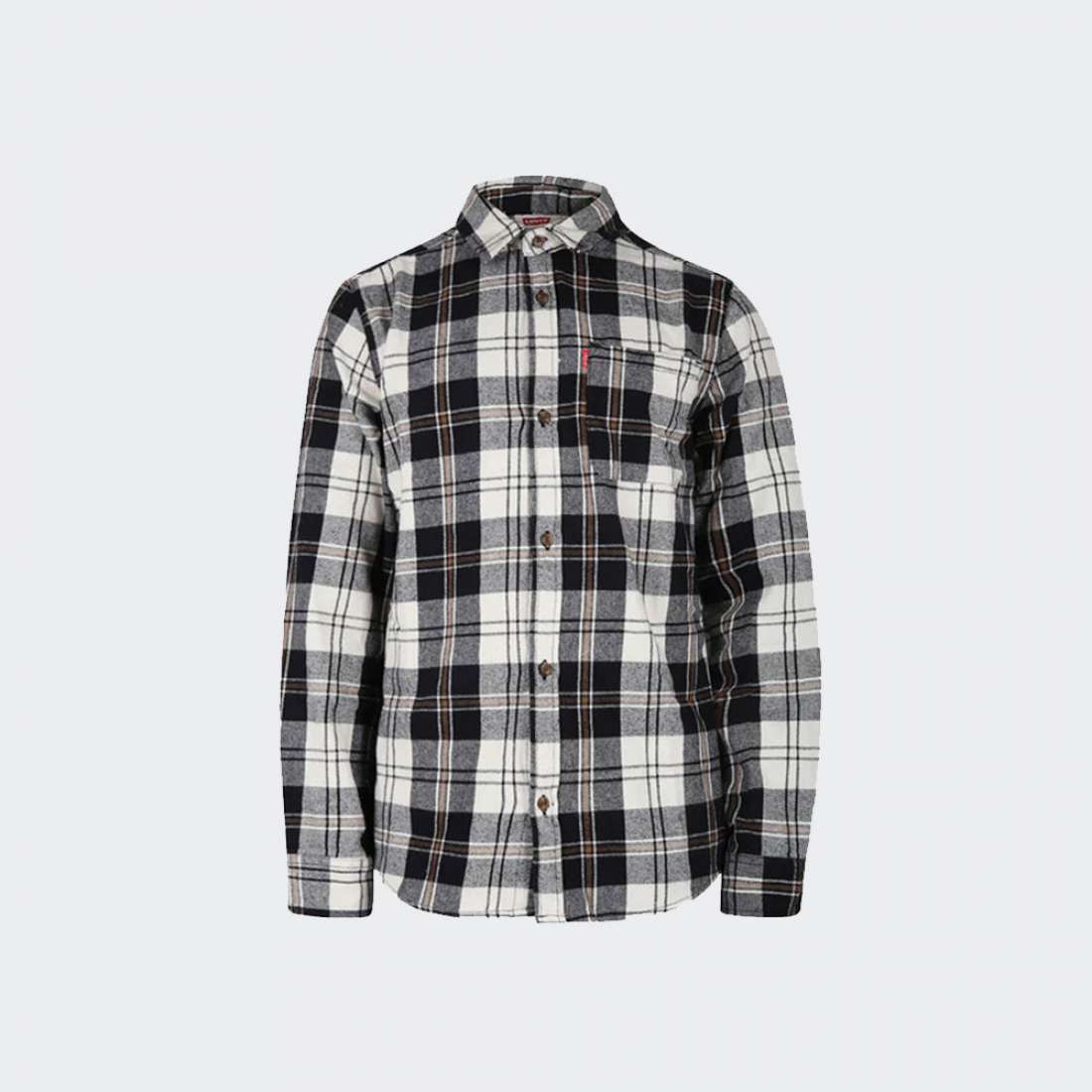 CAMISA LEVIS WOVEN BLACK/WHITE