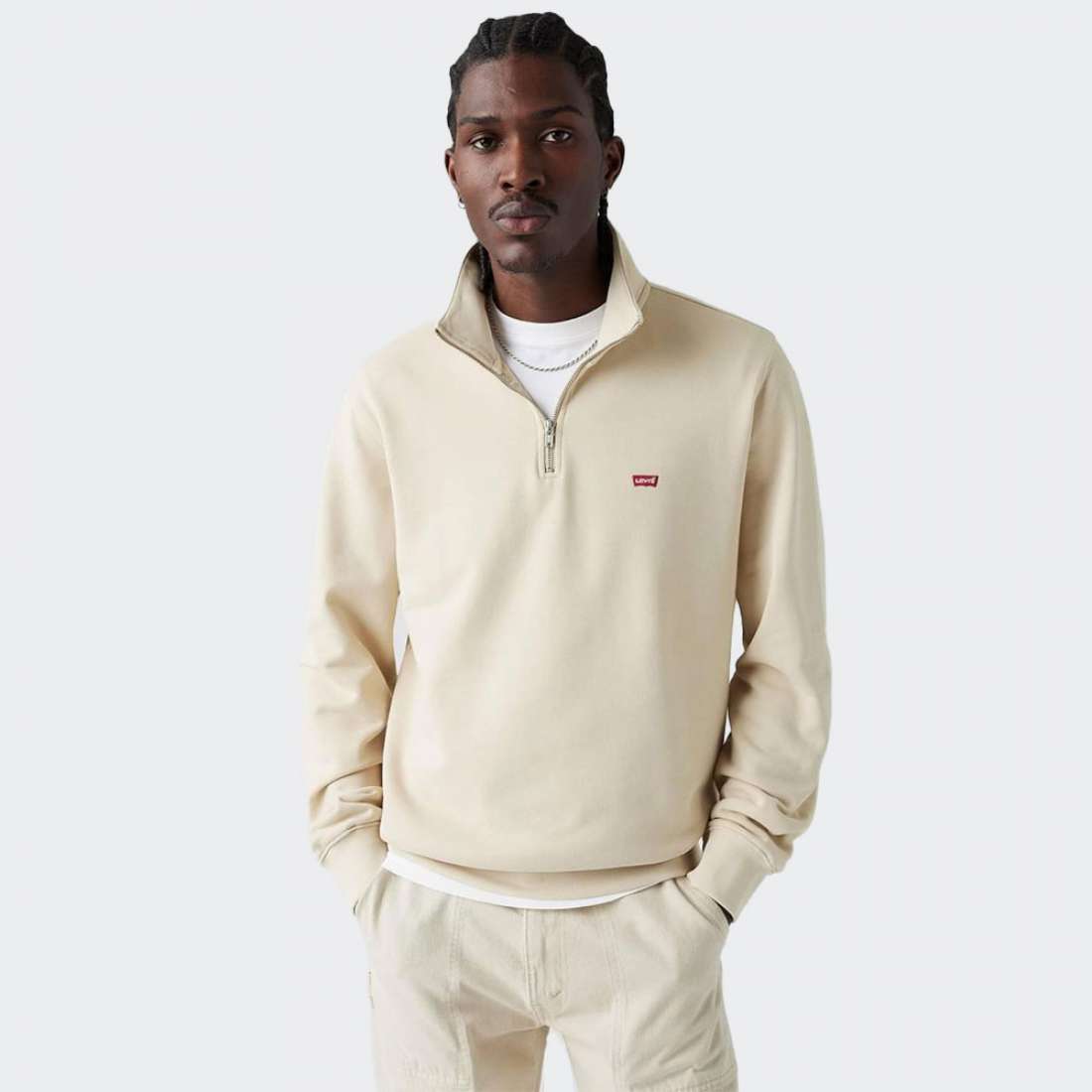 PULLOVER LEVIS ORIGINAL HOUSEMARK FOG BEIGE