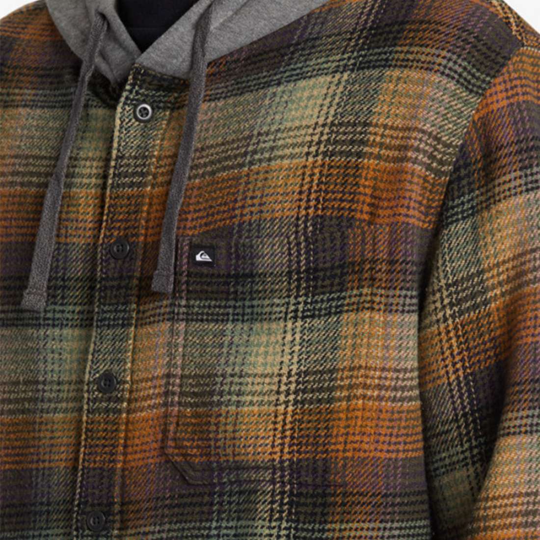 CAMISA QUIKSILVER SANDBAR FLANNEL GRAPE LEAF/SANDBAR