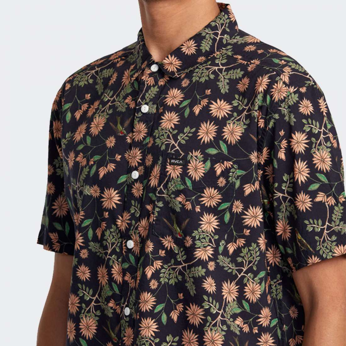 CAMISA RVCA MORNING GLORY GARAGE BLUE