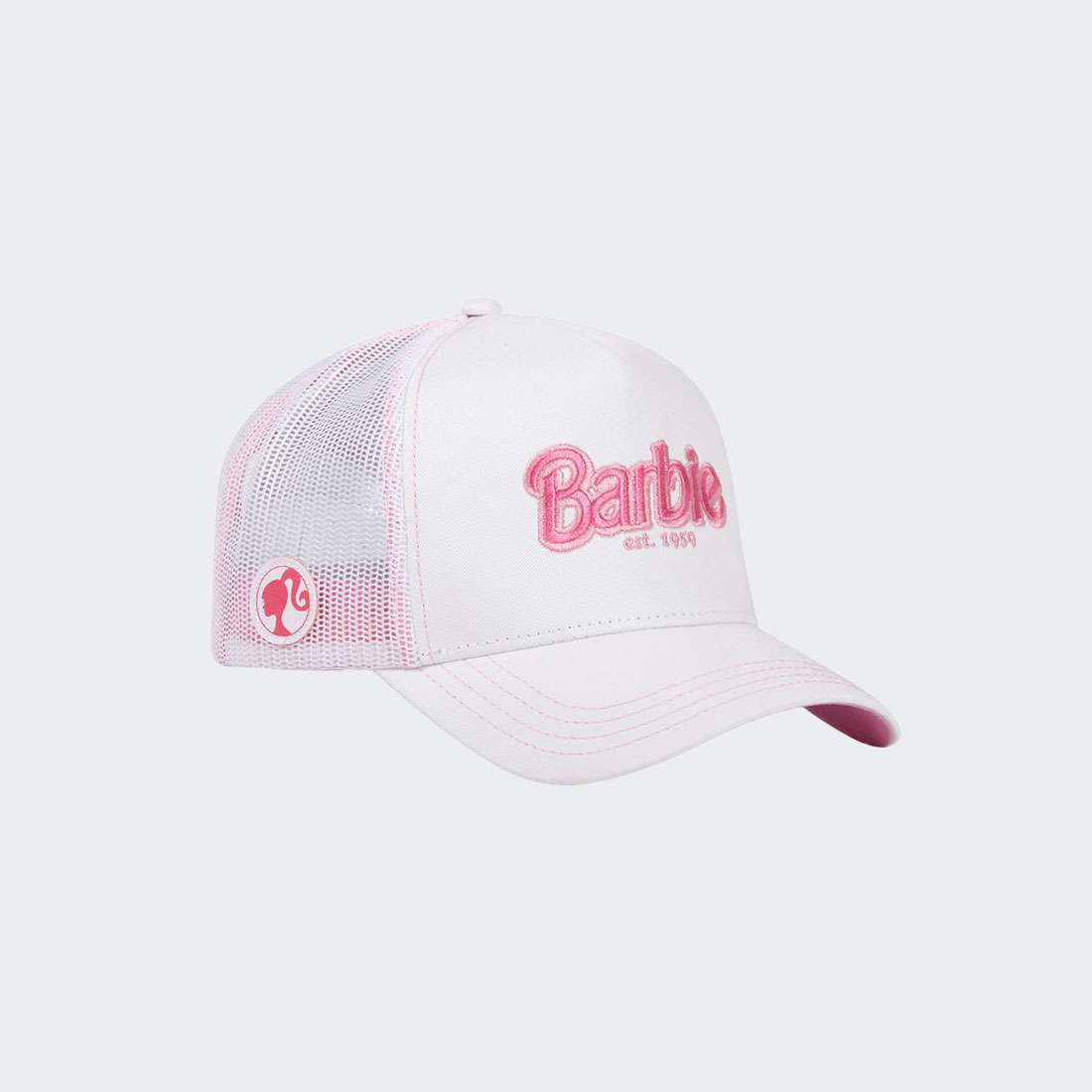 BONÉ CAPS LAB BARBIE WHITE/PINK