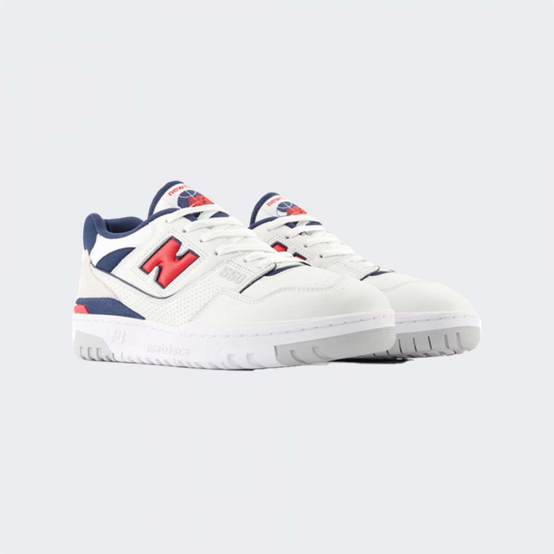 NEW BALANCE 550 WHITE/TRUE RED